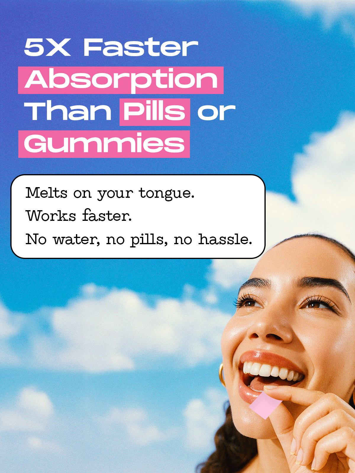 5X Faster Absorption Than Pills or Gummies