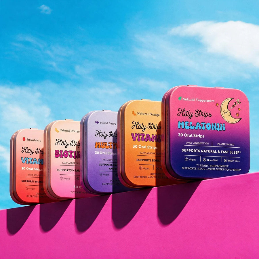 Holy Strips team member with dissolvable vitamin strips